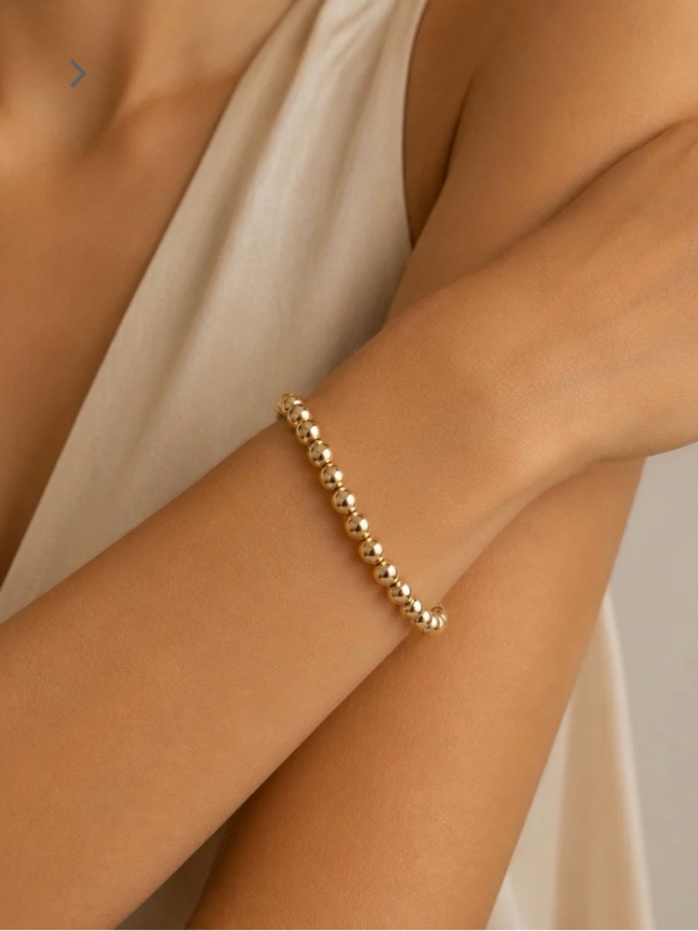 LOLO Jewelery Gold Bead Bracelet